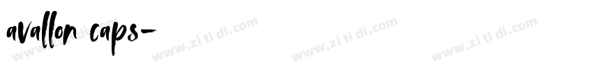 avallon caps字体转换